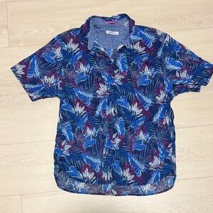 Tommy Bahama Multicolor Leaf Pattern Shirt